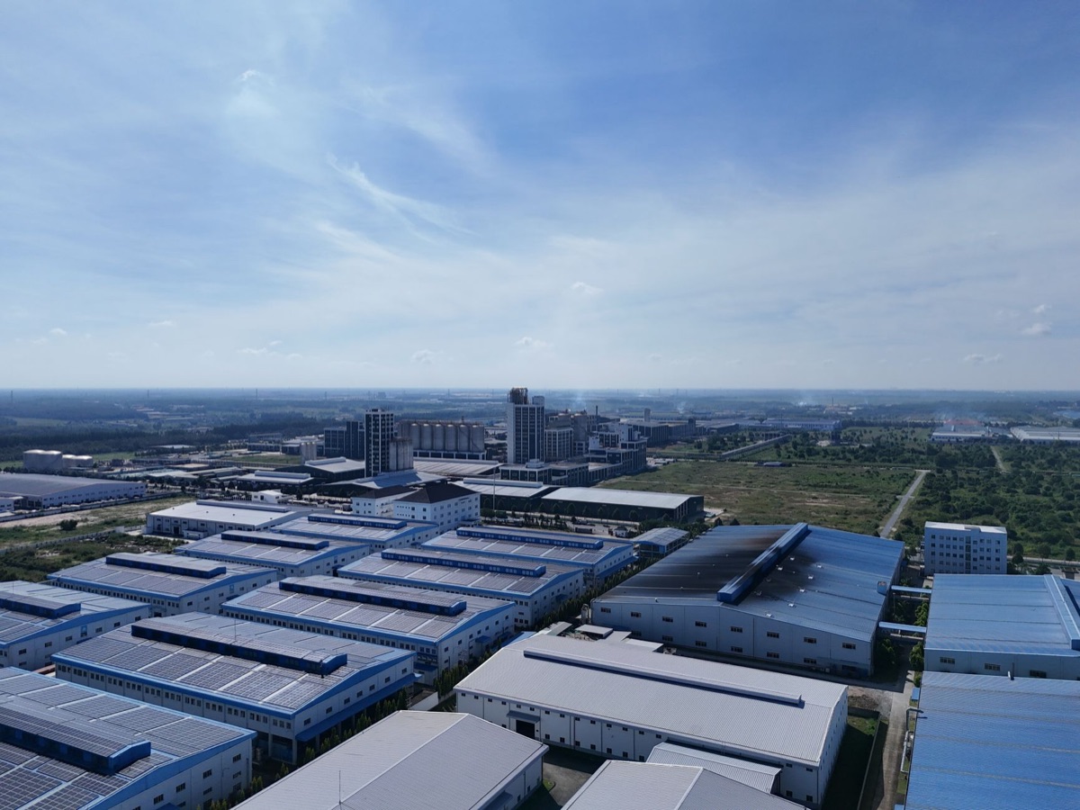 Parque industrial moderno