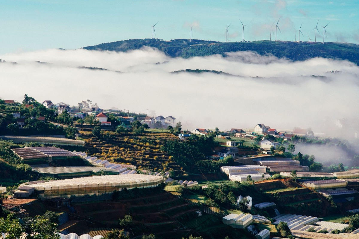 Wind farm in northern Vietnam