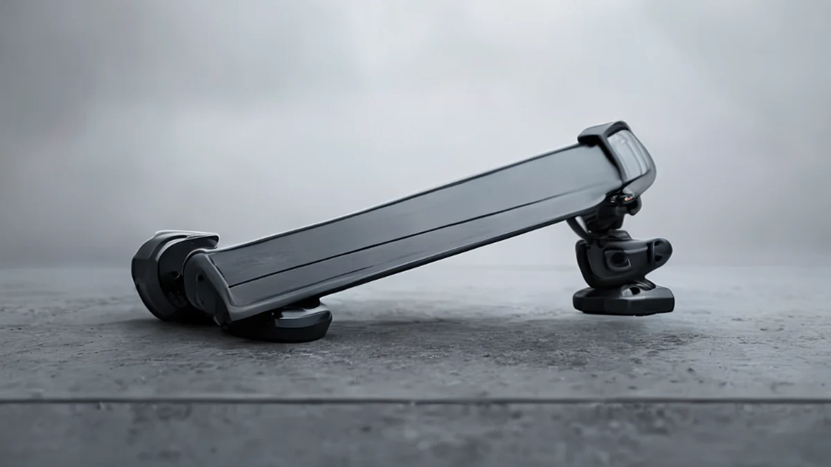 A mechanical arm used in solar tracking systems to adjust the position of solar panels.